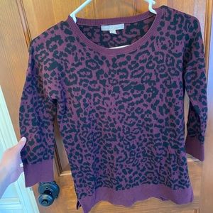 Cheetah print sweater